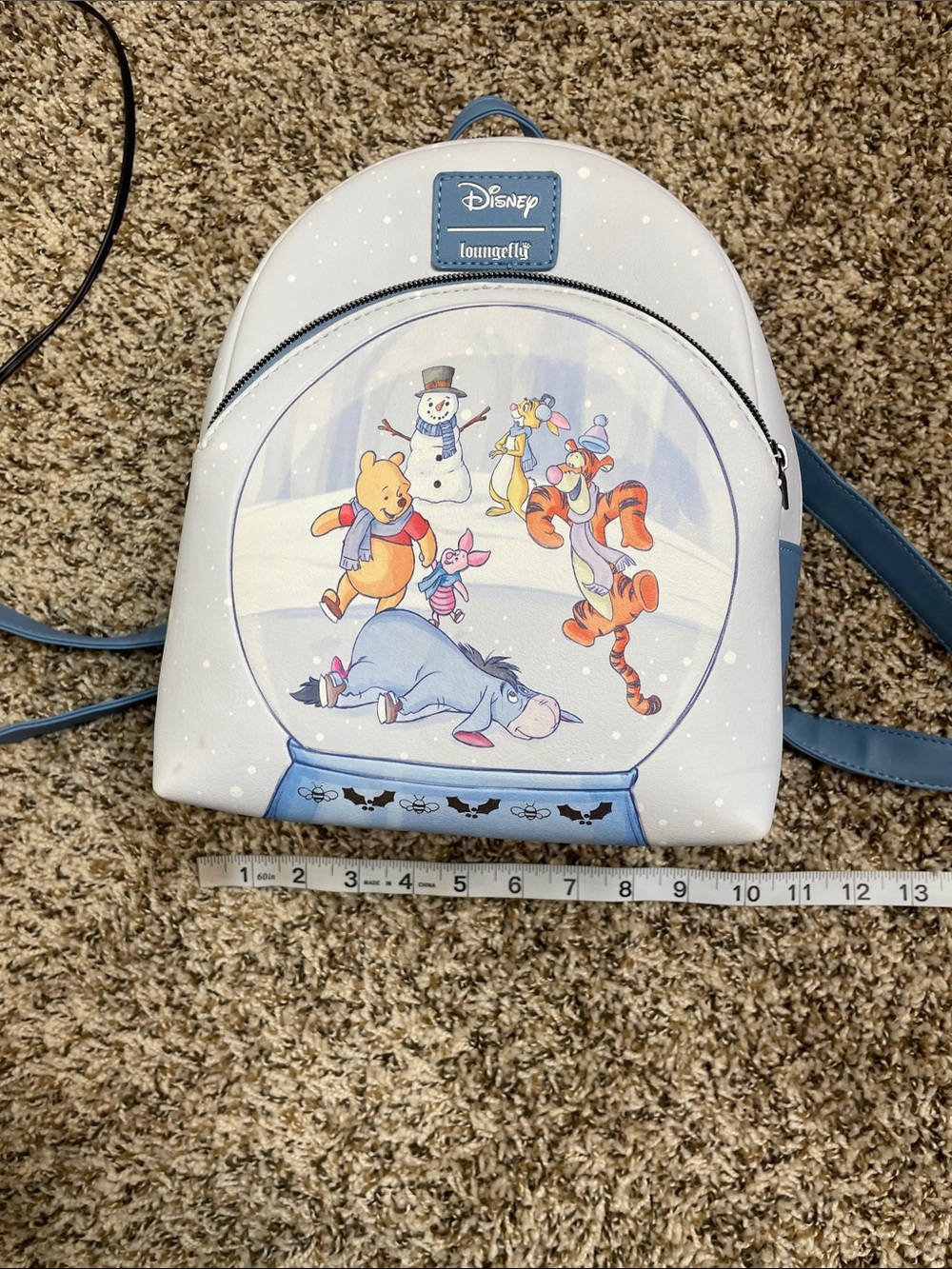 Loungefly | Disney Winnie The Pooh Ice Skating Mini Backpack - Picture 9 of 10